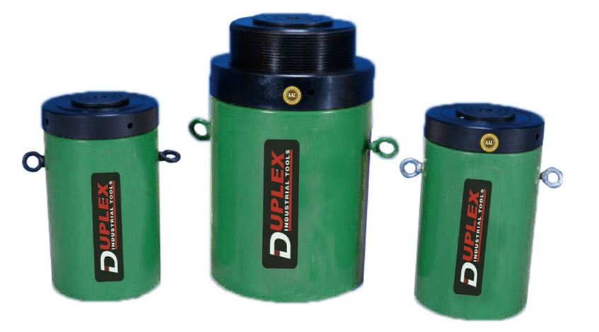 single acting lock nut cylinders, cll-1508, hydraulic cylinder, hydraulic jack, duplex/shanghai, kich thuy luc 1 chieu, bom tay thuy luc, bom dien thuy luc, 